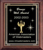  American Association of   Webmasters Award