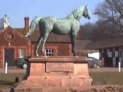 Bronze statue of Persimmon, The Royal Stud