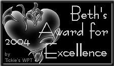 Beth's Award For Excellence